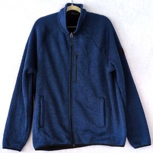 ZeroXposur Men's Blue Fleece Mid Weight Outdoor Zip Jacket‎ Size L